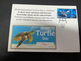 23-5-2024 (6 Z 2) TODAY - 23th Of May Is " World Turtle Day " (with Australia Ccos Reef Turtle Stamp) - Vie Marine