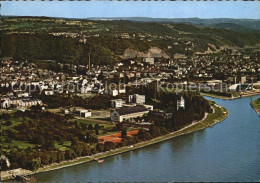 72478435 Lahnstein Burg Lahneck Mit Lahnmuendung Fliegeraufnahme Lahnstein - Lahnstein