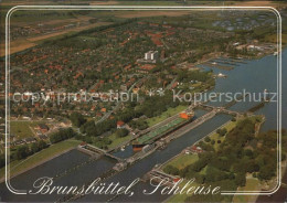 72478406 Brunsbuettel Schleuse Fliegeraufnahme Brunsbuettel - Brunsbüttel