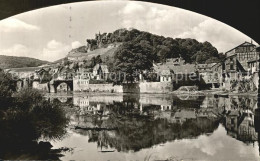 72477712 Bad Kreuznach Durchblick Auf Kauzenburg Und Ellerbach Muendung Wassersp - Bad Kreuznach