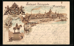 Lithographie Leipzig, Sächsisch Thüringische Industrie- & Gewerbe-Ausstellung 1897, Haupthalle F. Industrie U. Masch  - Expositions