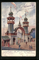 Künstler-AK Plzen, Vystava Umeni Kucharskeho A Hostinstvi 1904  - Expositions