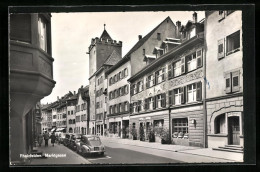 AK Rheinfelden, Marktgasse Mit Automobilen  - Rheinfelden