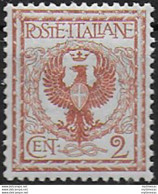 1901 Italia VE III 2c. Red Brown Aquila Bc MNH Sassone N. 69 - Andere & Zonder Classificatie