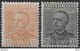 1929 Italia Vittorio Emanuele III 2v. MNH Sassone N. 240/41 - Sonstige & Ohne Zuordnung