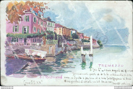 Bs411 Cartolina Tremezzo Pittorica Inizio 900 Provincia Di Como Lombardia - Como