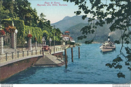 Bs420 Cartolina Lago Di Como Approdo Alla Villa Carlotta 1943 Lombardia - Como