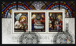 Canada (Scott No.2490 - Christmas Stained Glass) (o) Use SS First Day Cancel - Used Stamps