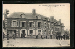 CPA Chaumont-sur-Tharonnee, La Place Et L`Hotel  - Other & Unclassified