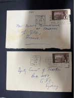 23-5-2024 (6 Z 4A) Australia Older Cover - Posted 1958 (to Tax Office) 2 Covers (Broken Hill Mining) - Storia Postale