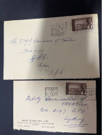 23-5-2024 (6 Z 4A) Australia Older Cover - Posted 1958 (to Tax Office) 2 Covers (Broken Hill Mining) - Brieven En Documenten