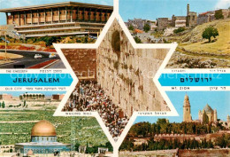 73843840 Jerusalem  Yerushalayim Israel The Knesseth Old City Citadel Wailing Wa - Israël
