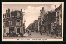 CPA St-Quentin, Rue De La Fere Et Le Casino  - Saint Quentin