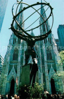 72811836 New_York_City St Patricks Cathedral With Statue Of Atlas - Sonstige & Ohne Zuordnung