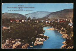 AK Mostar, Blick Auf Die Narenta Von Der Römerbrücke  - Bosnia And Herzegovina