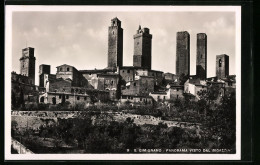 Cartolina San Gimignano, Panorama Visto Dal Bigazzino  - Other & Unclassified
