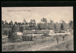 AK Ruhestellung Eines M. G. Zuges, Soldaten Am Schützengraben  - Guerra 1914-18
