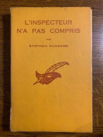S Ransome L'inspecteur N'a Pas Compris Librairie Des Champs élysées - Other & Unclassified