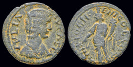 Pisidia Antioch Julia Domna, Augusta AE23 Tyche Standing Left - Province