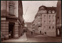 Fotografie Brück & Sohn Meissen, Ansicht Rosswein, Dresdener Strasse, Dresdner Bank & Laden Von Arno Funke  - Lugares