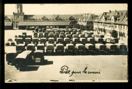 Carte Photo Militaire Armée Française De La 121eme E.T.A. ( Regiment Du Train )  Kaiserlautern 1928 Camions Renault - Régiments