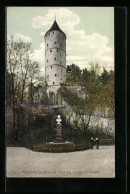 AK Biberach, Weisser Turm Mit Wieland-Denkmal  - Biberach