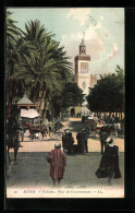 CPA Alger, Palmiers, Place Du Gouvernement  - Algiers