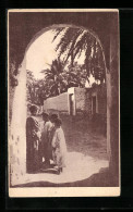 CPA Tolga, Enfants Sous Le Porche  - Algiers