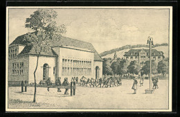 Künstler-AK Wülflingen, Jugendfest 1925, Schule  - Other & Unclassified