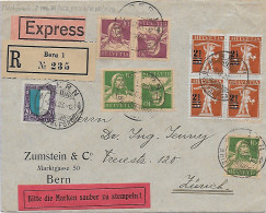 Einschreiben Express Von Bern Nach Zürich 1923 - Other & Unclassified