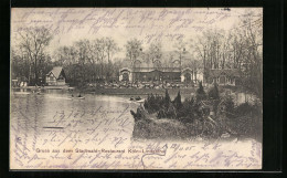 AK Köln-Lindenthal, Ruderboote Auf Dem See Vor Dem Stadtwald-Restaurant  - Koeln