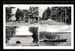 AK Stocksee, Lebensmittelgeschäft, Zeltplatz, Uferpartie Mit Boot  - Andere & Zonder Classificatie