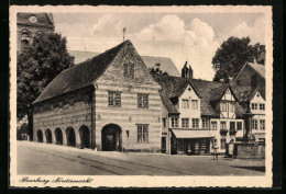 AK Flensburg, Nordermarkt Mit Springbrunnen  - Flensburg