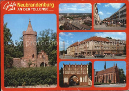 72473467 Neubrandenburg Burg Fliegeraufnahme Strassenpartie Stadttor Kirche Neub - Neubrandenburg