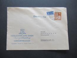 Bizone Bauten 1949 Mi.Nr.74 EF Drucksache Firmenumschlag Gerd Günter Jung G.M.B.H. Papiergroßhandlung Ferndorf Siegen - Brieven En Documenten