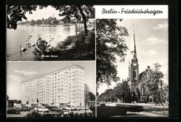 AK Berlin-Friedrichshagen, Spreepartie, Assmannstrasse, Bölschestrasse  - Koepenick