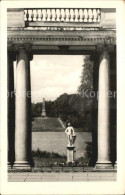 72471774 Rheinsberg Schloss Sanatorium Helmut Lehmann Kolonnaden Statue Handabzu - Zechlinerhütte