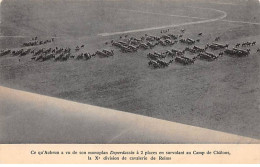 Ce Qu'Aubrun A Vu De Son Monoplan " Deperdussin " En Survolant Au CAMP DE CHALONS - Très Bon état - Camp De Châlons - Mourmelon