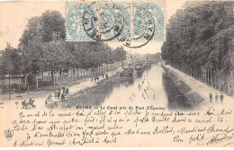 REIMS - Le Canal Pris Du Pont D'Epernay - Très Bon état - Reims