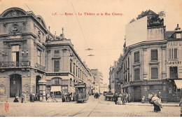 REIMS - Le Théâtre Et La Rue Chanzy - Très Bon état - Reims