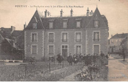 PONTIVY - Le Presbytère Avec Le Jet D'Eau Et La Rue Friedland - Très Bon état - Pontivy