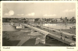 72471624 Duesseldorf Rheinbruecke Fliegeraufnahme Duesseldorf - Duesseldorf