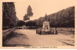 LORMES - Le Monument Aux Morts - Très Bon état - Lormes