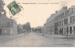 POUGUES LES EAUX - Route Nationale Et Grand Hôtel - Très Bon état - Pougues Les Eaux