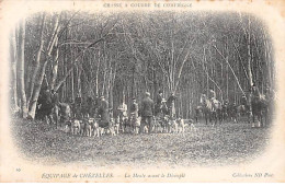 Chasse à Courre De COMPIEGNE - Equipage De Chézelles - La Meute Avant Le Découplé - Très Bon état - Compiegne