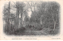 Chasse à Courre De COMPIEGNE - Equipage Orly - La Meute Avant L'attaque - Très Bon état - Compiegne