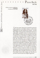 " PIERRE BAYLE " Sur Notice Officielle 1er Jour De 2006  N° YT 3901. Parfait état. FDC à Saisir !!! - 2000-2009