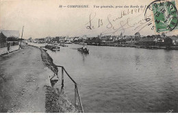 COMPIEGNE - Vue Générale Prise Des Bords De L'Oise - Très Bon état - Compiegne