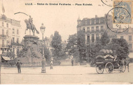 LILLE - Statue Du Général Faidherbe - Place Richebé - Très Bon état - Lille