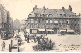 LILLE - La Place Du Théâtre Et La Rue Des Manneliers - état - Lille